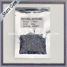 Saphir bleu noir naturel pour les bijoux
